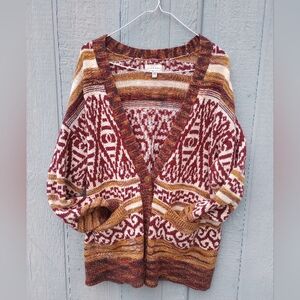 Cozy Multicolor Patterned Women's Sweater